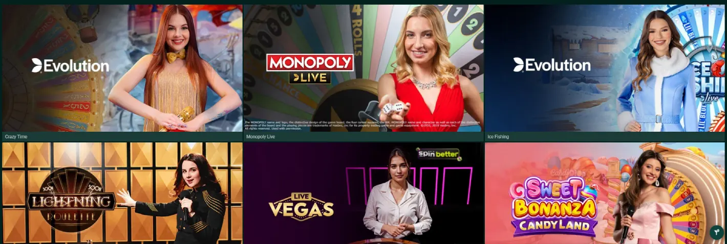 spinbetter casino juegos en vivo